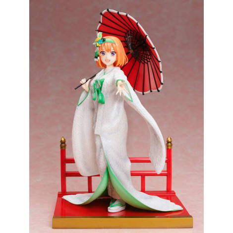 Figura Os Quíntuplos Quintessenciais 2 1/7 Yotsuba Nakano Shiromuku 23 Cm