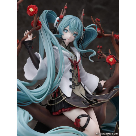 Figura Vocaloid 1/7 Hatsune Miku 2022 Ano Novo Chinês Ver. 30 Cm