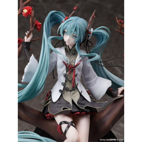 Figura Vocaloid 1/7 Hatsune Miku 2022 Ano Novo Chinês Ver. 30 Cm