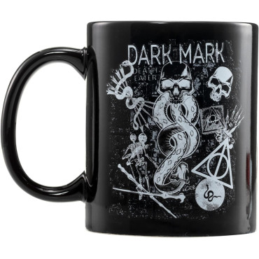 Conjunto Harry Potter - Caneca Dark Mark 315 ml + Meias (Tamanho 36-41)