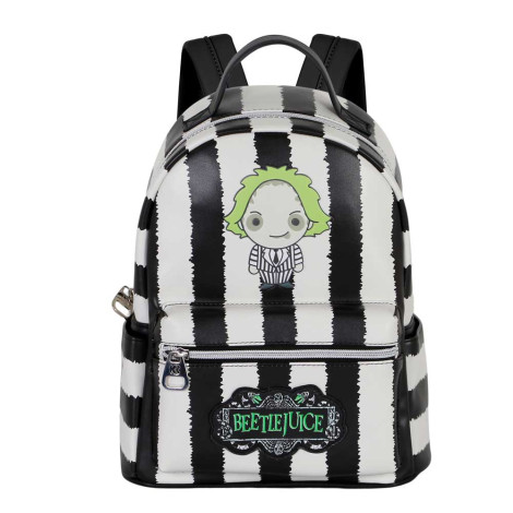 Saco de mochila às riscas Beetlejuice