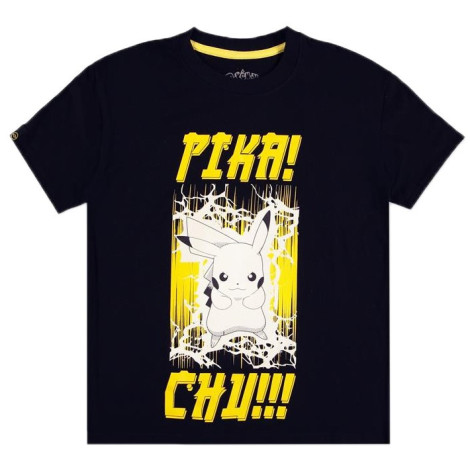 T-shirt para mulher Pokémon Pikachu Pika! Chu!!!