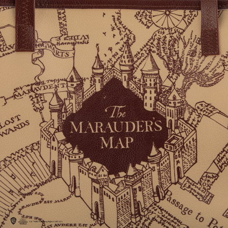 Saco e carteira do Mapa do Maroto de Harry Potter