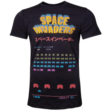 Ecrã da T-shirt Space Invaders