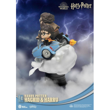 Diorama Harry Potter D-Stage Hagrid e Harry 15 cm