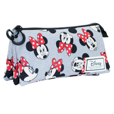 Mala tripla cinzenta da Minnie Mouse Disney