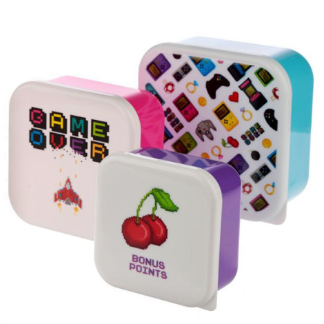 Set de 3 Tupper Infantiles Game Over