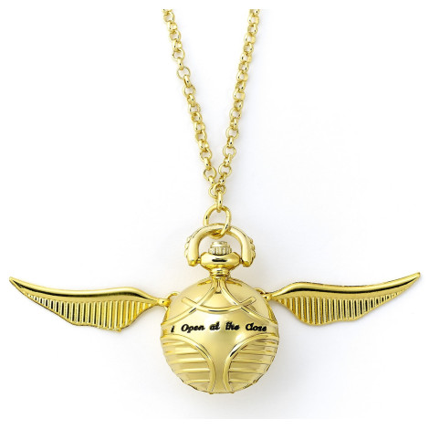 Pingente de relógio Harry Potter Snitch Dourado