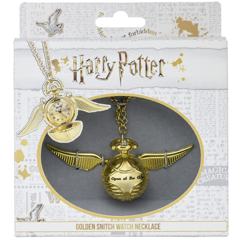 Pingente de relógio Harry Potter Snitch Dourado