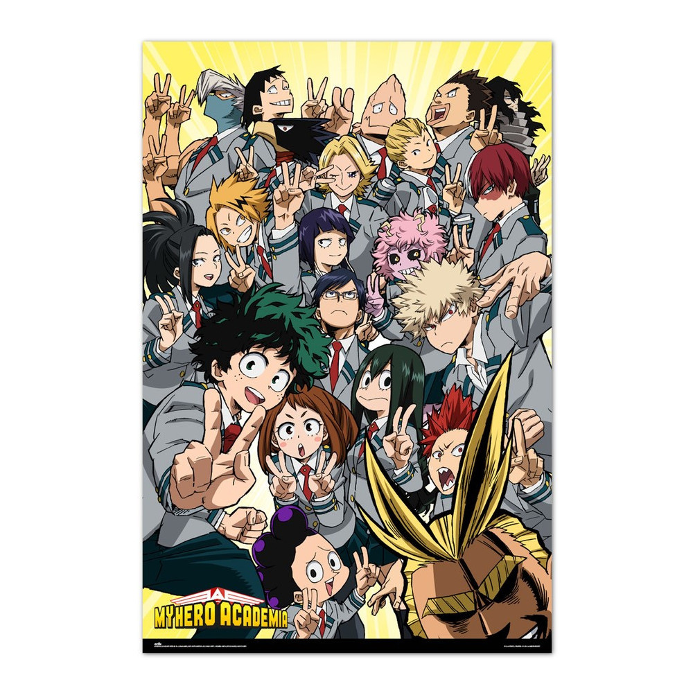 Cartaz My Hero Academia Classe 1-A