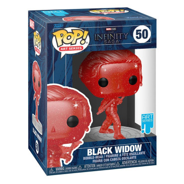 Infinity Saga Figura POP! Artist Series Vinyl Black Widow (Red) 9 cm