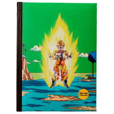 Caderno com luz Goku Namek Dragon Ball