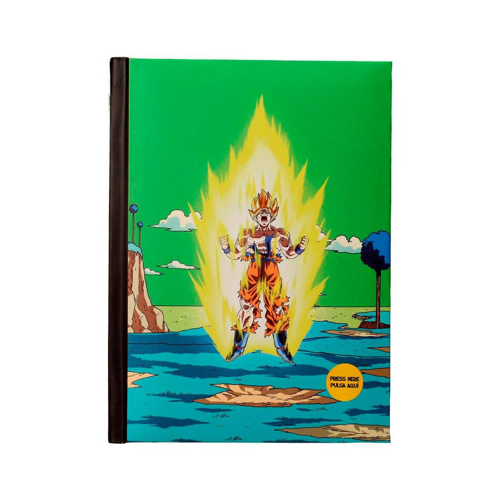 Caderno com luz Goku Namek Dragon Ball