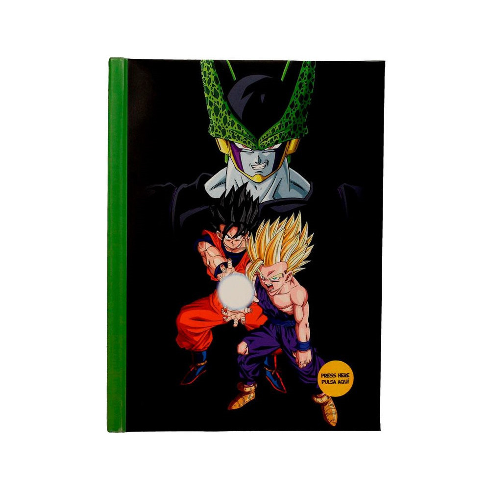 Combater o Cell notebook com luz Dragon Ball