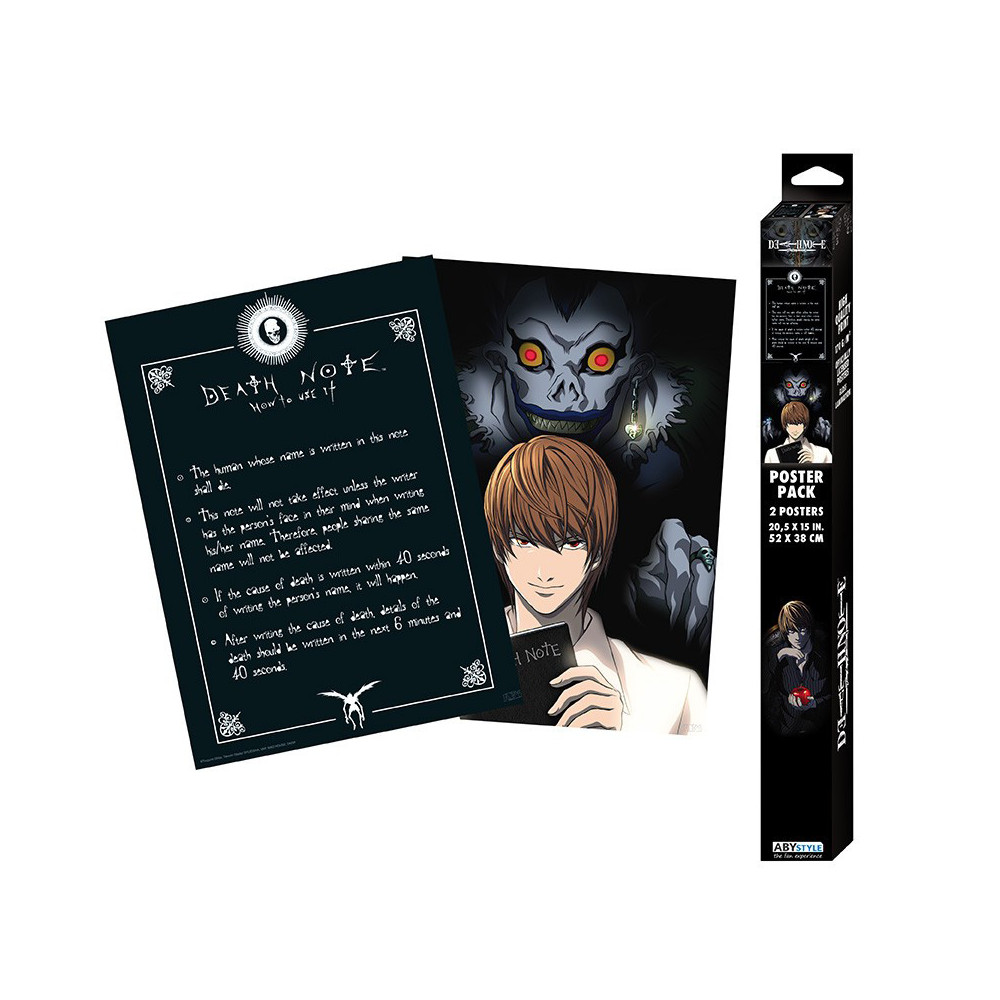 Conjunto de 2 posters do Death Note