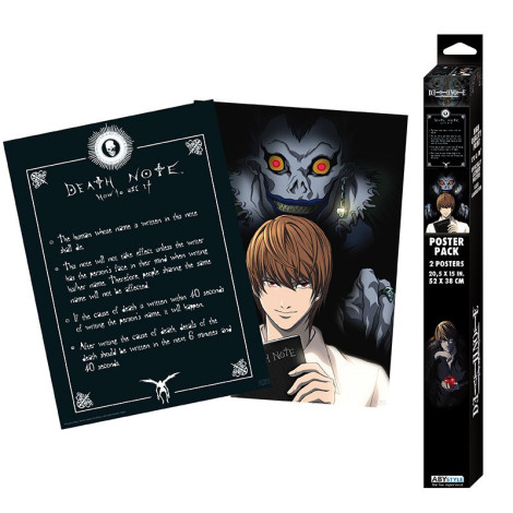 Conjunto de 2 posters do Death Note