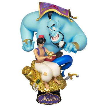 Figura Diorama D-Stage Aladdin com Génio 15 cm