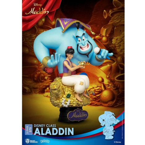 Figura Diorama D-Stage Aladdin com Génio 15 cm