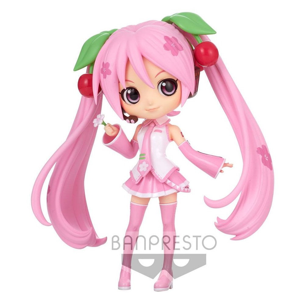 Minifigura Q Posket Hatsune Miku Sakura Miku 14 cm