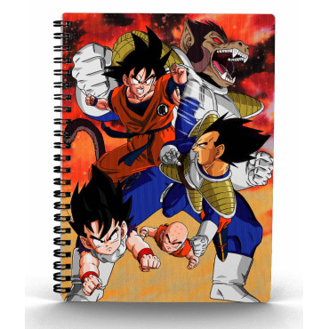 Caderno de Notas 3D Goku vs...
