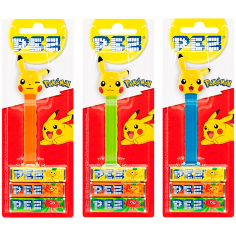 1 Dispensador PEZ Pokémon Pikachu surpresa