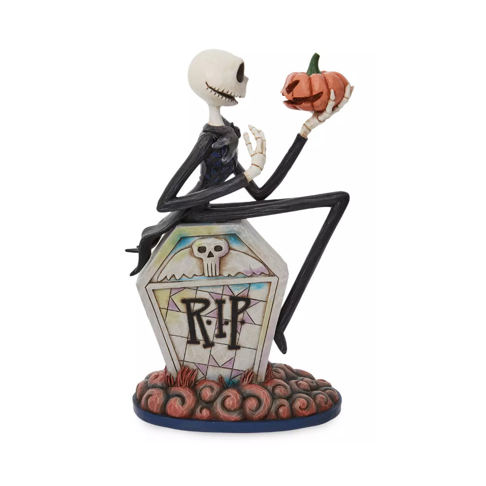 FIGURA DISNEY PESADILLA ANTES DE NAVIDAD JACK SKELLINGTON EN TUMBA COLECCION TRADITIONS