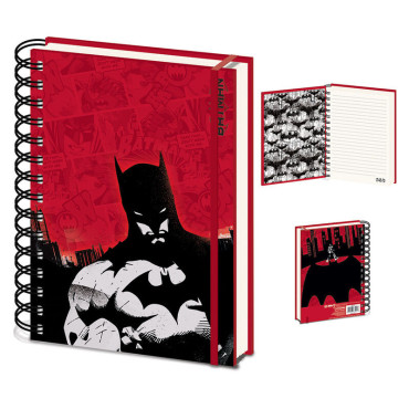 Caderno A5 Batman DC Comics Vermelho