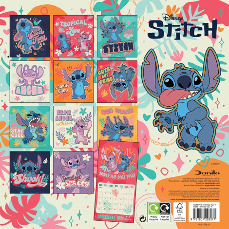 Calendário de Parede Disney Stitch 2023