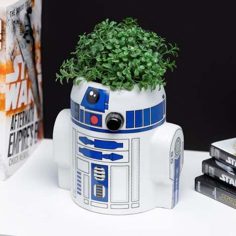 Porta-lápis R2D2 ou vaso de flores pequeno Star Wars