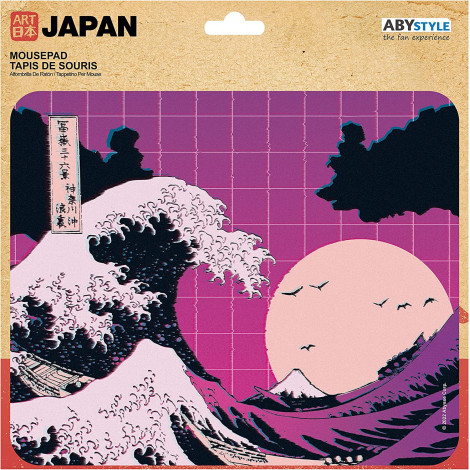 Tapete de rato Hokusai big wave vaporwave