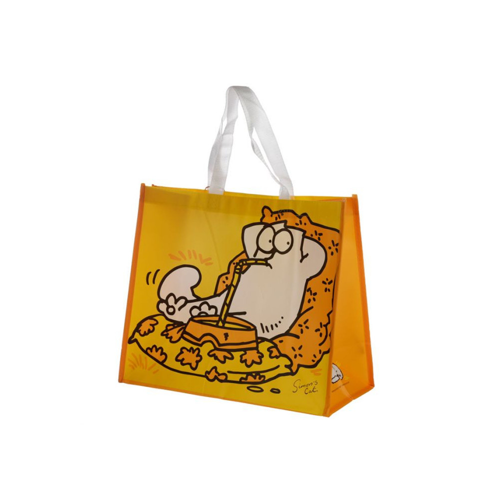 Bolsa Reutilizable Gato Simon's Cat Amarilla