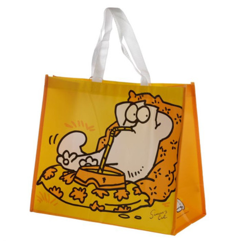 Bolsa Reutilizable Gato Simon's Cat Amarilla