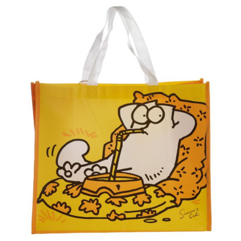 Bolsa Reutilizable Gato Simon's Cat Amarilla