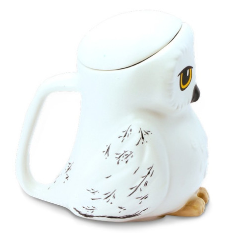 Caneca Hedwig Harry Potter 3D com tampa