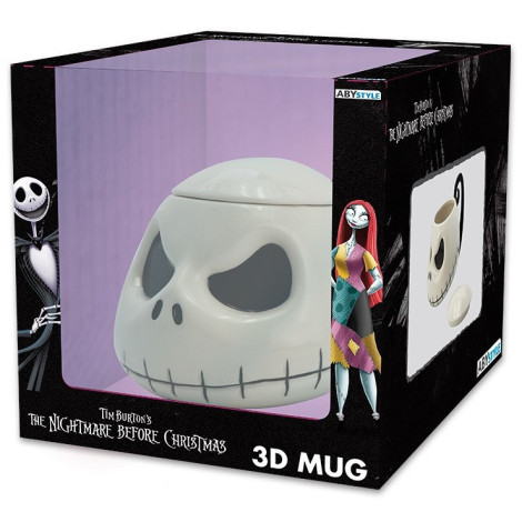 Caneca 3D Jack Nightmare Before Christmas com tampa