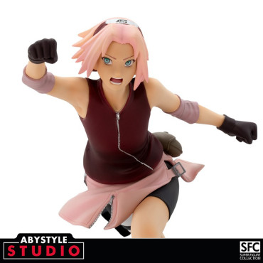 Figura de Naruto Shippuden Sakura 17 cm Super Coleção SFC