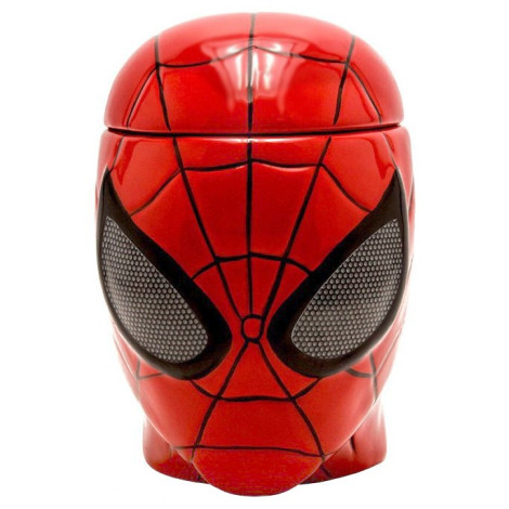 Caneca Spider-Man 3D com tampa