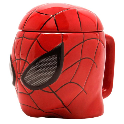 Caneca Spider-Man 3D com tampa