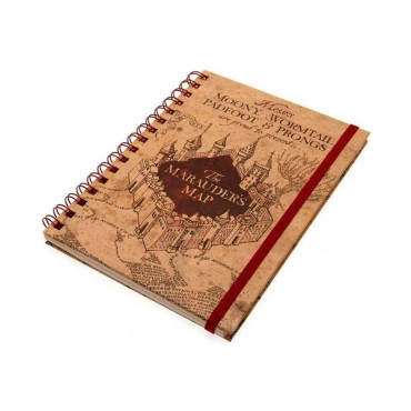 Caderno de notas Mapa do Maroto de Harry Potter