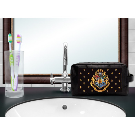 Estojo de toilette com ícones de Harry Potter Hogwarts