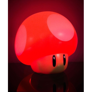 Candeeiro vermelho com som Super Mario Super Mushroom