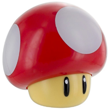 Candeeiro vermelho com som Super Mario Super Mushroom