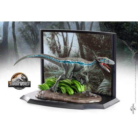 Figura do Velociraptor Azul Toyllectible Treasures Jurassic Park