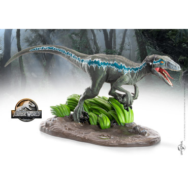 Figura do Velociraptor Azul Toyllectible Treasures Jurassic Park