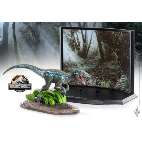 Figura do Velociraptor Azul Toyllectible Treasures Jurassic Park