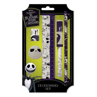 Conjunto de artigos de papelaria Nightmare Before Christmas