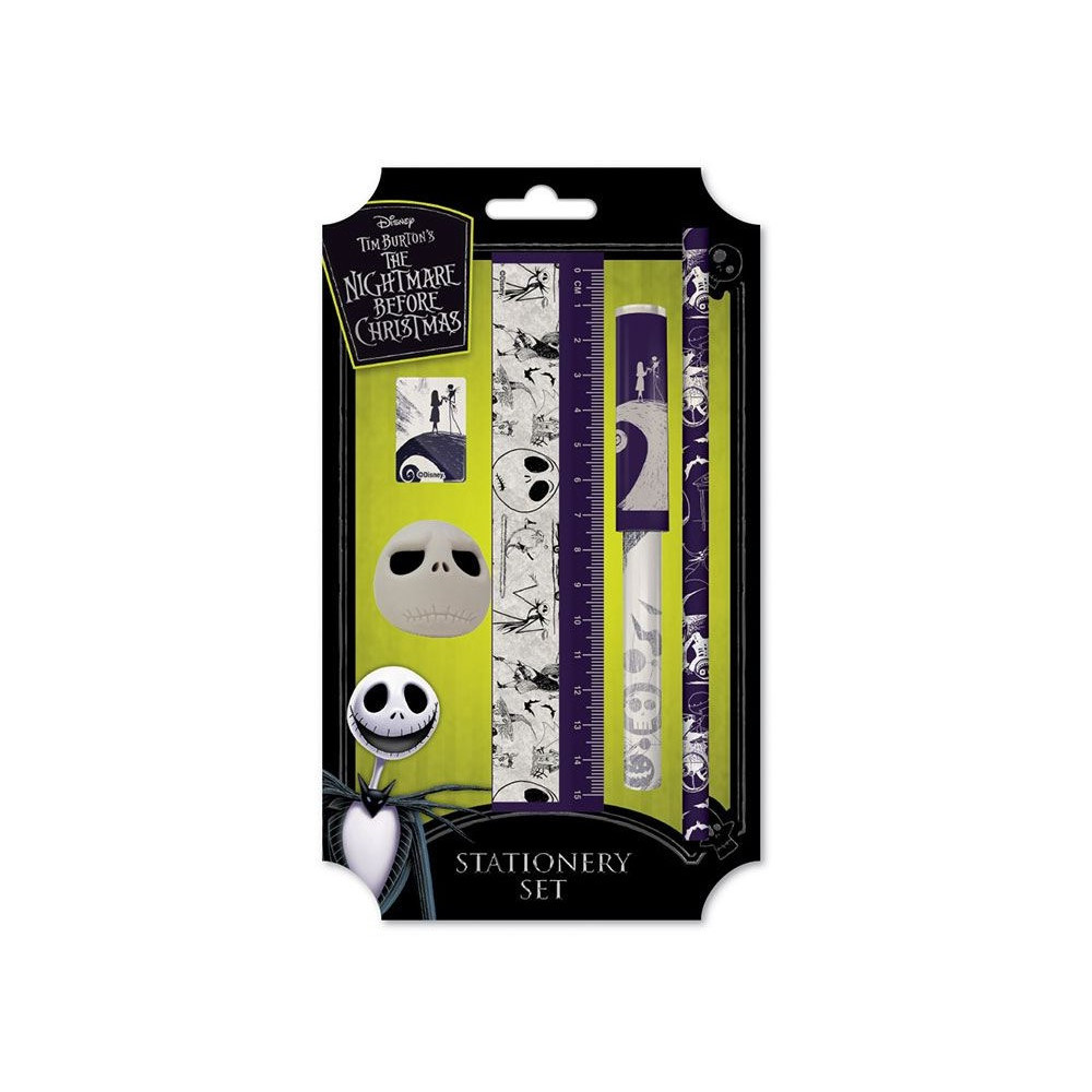 Conjunto de artigos de papelaria Nightmare Before Christmas