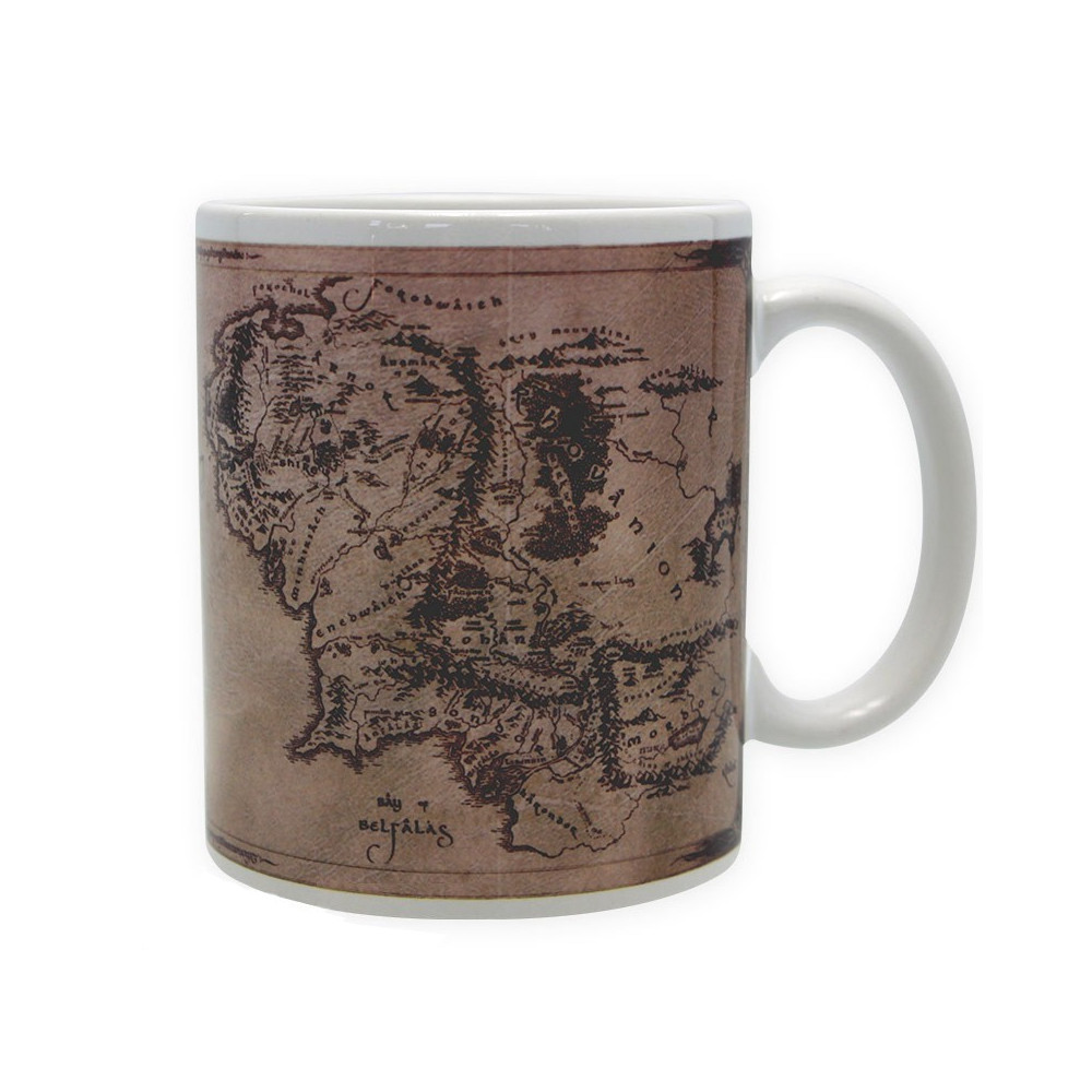 Caneca da Terra Média com o logótipo do Senhor dos Anéis