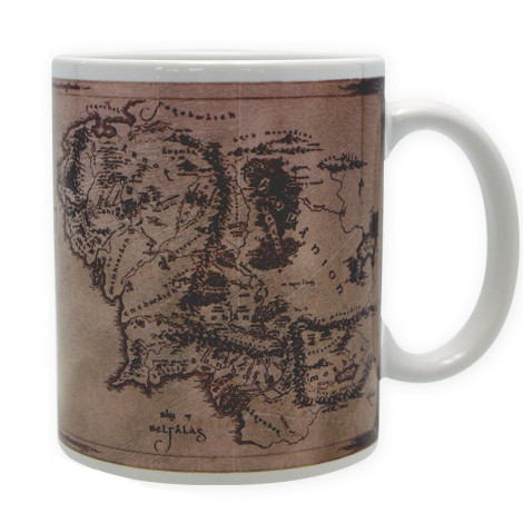 Caneca da Terra Média com o logótipo do Senhor dos Anéis