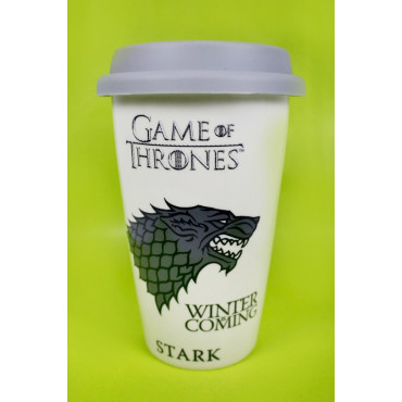 Jogo de Tronos Caneca de Viagem Stark